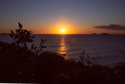 Sunset out across Norman Bay