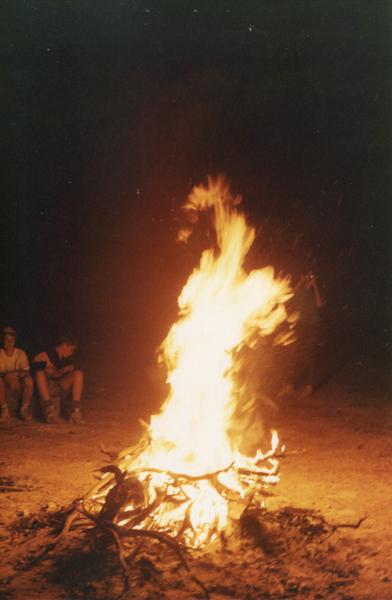 Campfire at bush camp